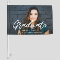 Modern Photo graduation Car Flag