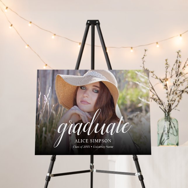 Modern Photo Graduation Foam Board (In Situ (Stand))