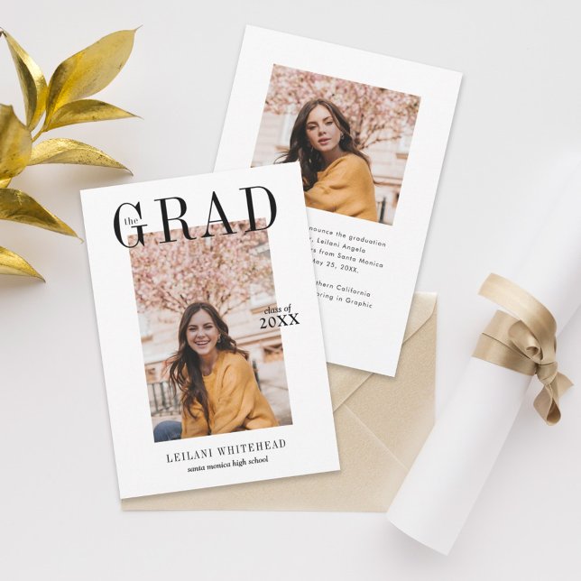 Modern Photo Graduation Invitation (Creator Uploaded)