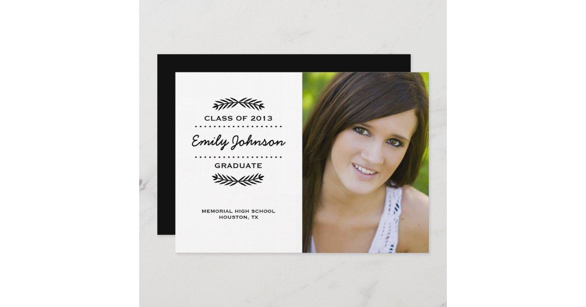 Modern Photo Graduation Invitation | Zazzle