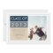 Modern Photo Graduation Invitation - Blue/Tan