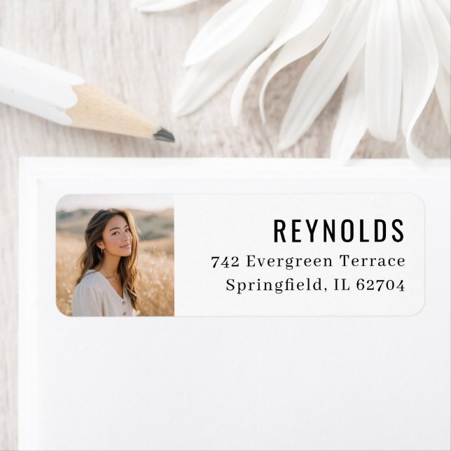 Modern Photo Graduation Label (Insitu)