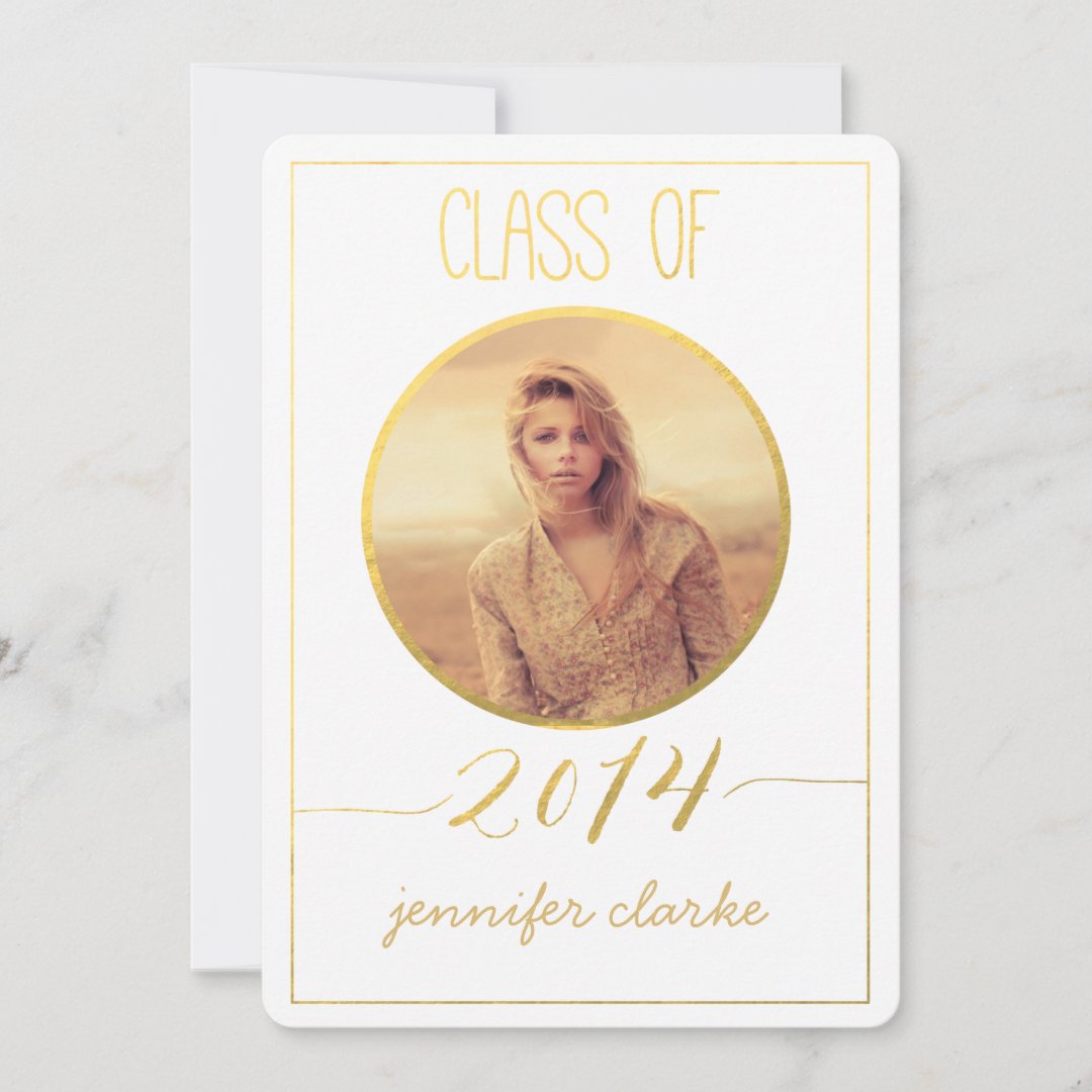 MODERN PHOTO GRADUATION PARTY INVITATION | Zazzle