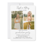 Modern Photo Graduation Party Invitation