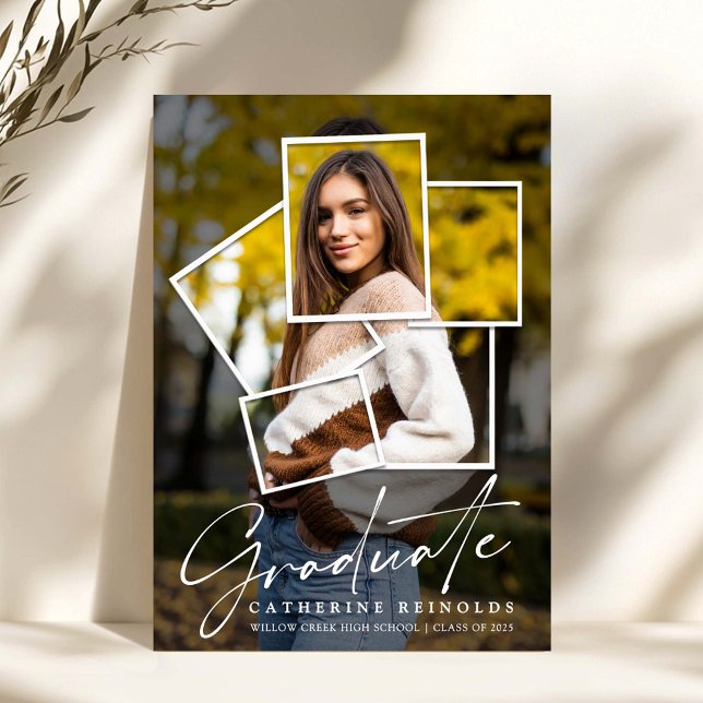 Modern Photo Graduation Party Invitation (Creator Uploaded)