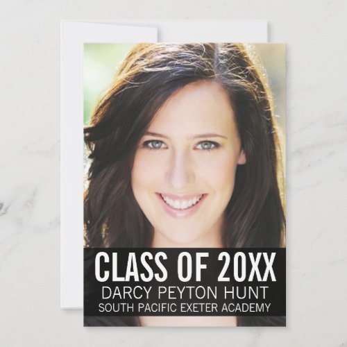 Modern Photo Graduation Party Invitations