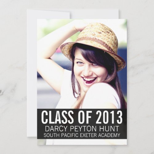 Modern Photo Graduation Party Invitations