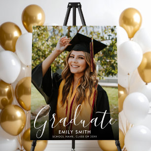Modern Photo Graduation Party Sign