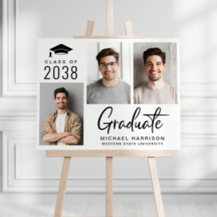 Modern Photo Graduation Party Welcome Foam Board