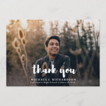 Modern Photo Graduation Thank YOU