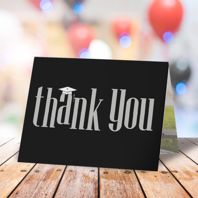 Modern Photo Graduation Thank You Card (Creator Uploaded)