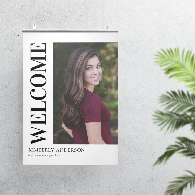Modern Photo Graduation Welcome Poster (Creator Uploaded)