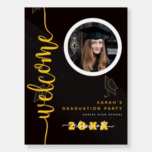 Modern Photo Graduation Welcome Sign