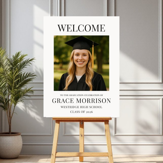 Modern Photo Graduation Welcome Sign (Creator Uploaded)