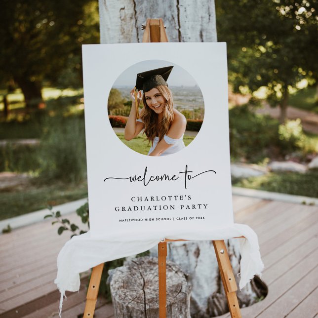 Modern Photo Graduation Welcome Sign (Creator Uploaded)