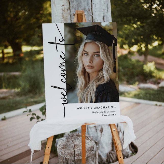 Modern Photo Graduation Welcome Sign (Creator Uploaded)