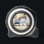 Modern Photo Grandpa Script Heart Tape Measure<br><div class="desc">Modern Photo Grandpa Script Heart Tape Measure features your favorite photo with the text "We (heart) you Grandpa" in a modern white typography overlay. Personalize by editing the text in the text box provided. Designed by ©Evco Studio www.zazzle.com/store/evcostudio</div>