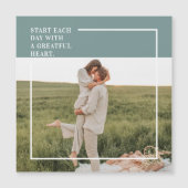 Modern Photo Green Family Lovely Gift (Front)