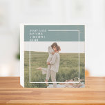 Modern Photo Green Family Lovely Gift Wooden Box Sign<br><div class="desc">Introducing the Modern Photo Green Family Lovely Gift! This gift is a perfect way to capture and celebrate the love and bond within a family, while adding a touch of elegance and modernity to any home decor.The Modern Photo Green Family Lovely Gift is not only a beautiful decorative piece but...</div>