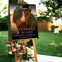 Modern Photo Handwritten Script Welcome Sign