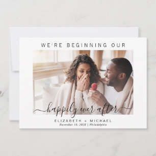 Modern Photo Happily Ever After Save The Date