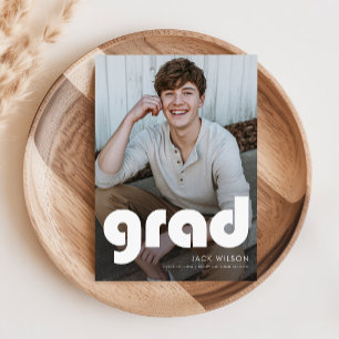 Modern Photo High School Graduation Announcement Postcard