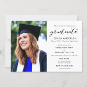 Modern Photo High School Graduation Invitation | Zazzle