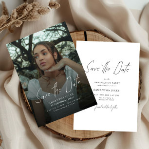 Modern Photo High School Graduation Save The Date