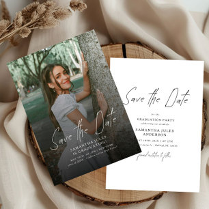 Modern Photo High School Graduation Save The Date