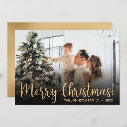 Modern Photo Holiday Card