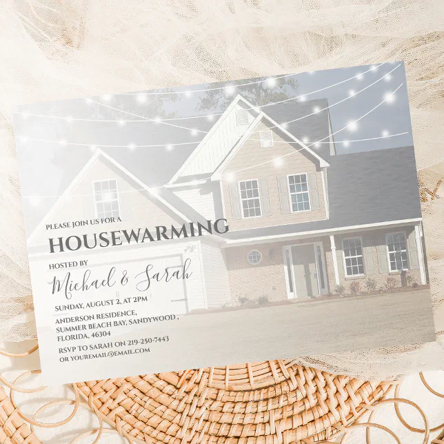 Modern Photo Housewarming Party Invitation | Zazzle