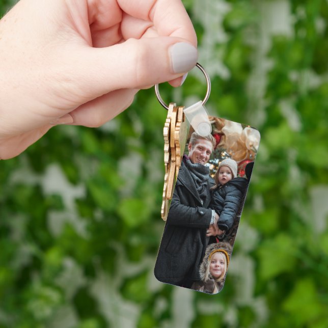 Modern Photo Husband or Boyfriend Gift Drive Safe Keychain (Hand)