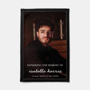 Modern Photo In Loving Memory Design Pennant