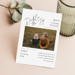 Modern Photo Joint Kids Siblings Birthday Party Invitation<br><div class="desc">Inspired by a modern minimalist cute elegant birthday style, this photo birthday party invitation highlights the sweetest sibling moment for kids double birthday invitation celebrations. Perfect for a brother and sister joint celebration or any joint birthday party invitation, it beautifully showcases two birthdays double the joy. A warm choice for...</div>