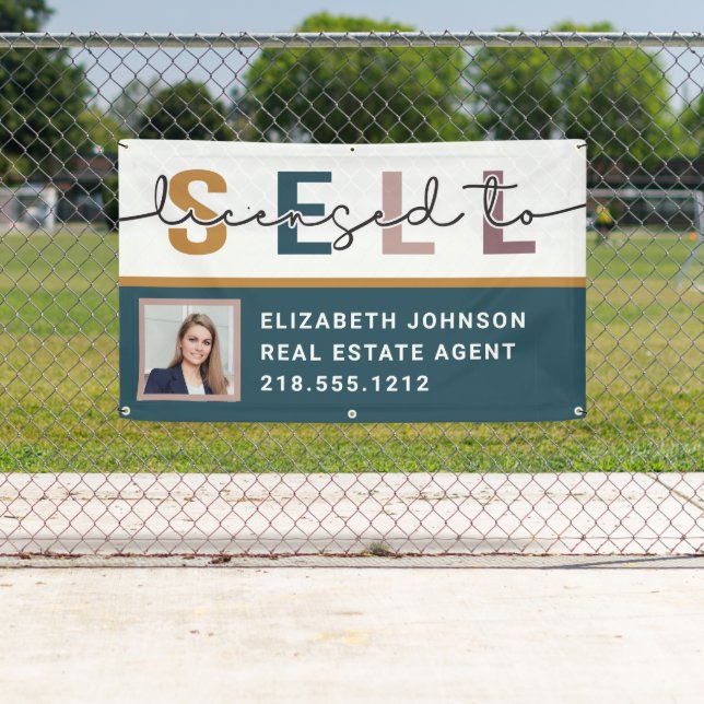 Modern Photo Licensed to Sell Realtor Banner (Insitu)