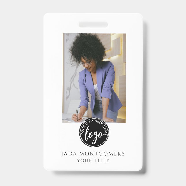 Modern Photo Logo Badge (Front)