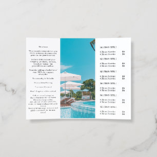 Modern Photo Logo Custom Tri-Fold Design Brochure