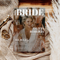 Modern Photo Magazine Cover Bridal Shower