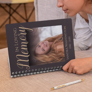 Modern Photo Memorial Guest Spiral Photo Notebook