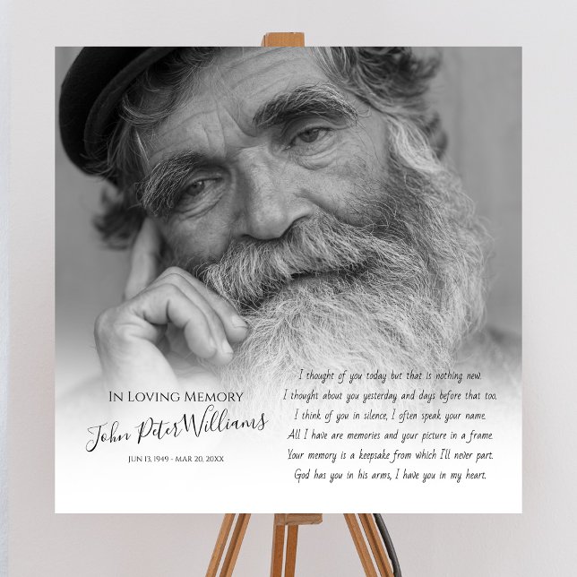 Modern Photo Memorial Welcome Foam Board (Creator Uploaded)