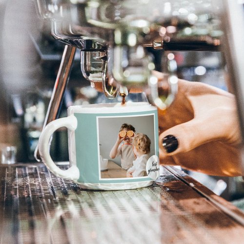 Modern Photo Mint Lovely Grandma Gift  Espresso Cup
