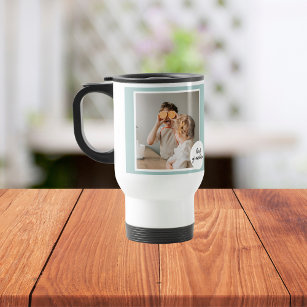Modern Photo Mint Lovely Grandma Gift  Travel Mug