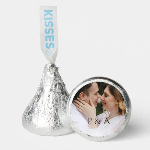 Modern Photo Monogram Editorial Wedding Hershey®'s Kisses®
