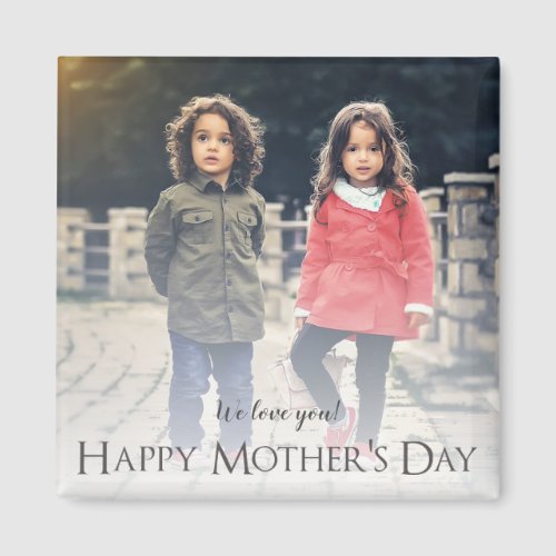 Modern Photo Mothers Day Magnet