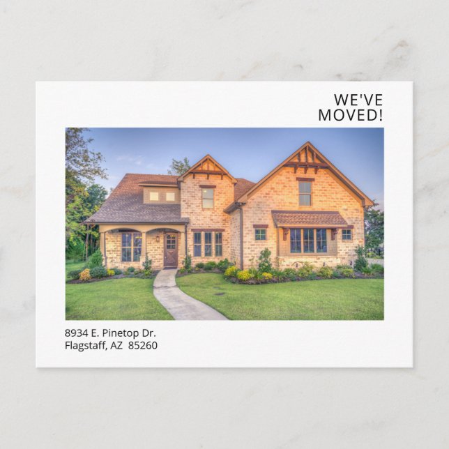 Modern Photo New Home Postcard (Front)