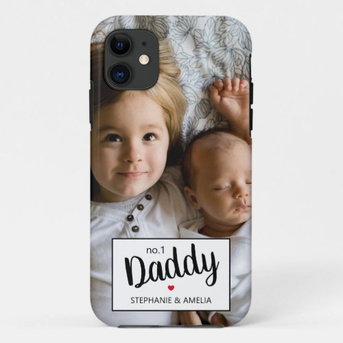 Modern Photo No 1 Daddy iPhone 11 Case