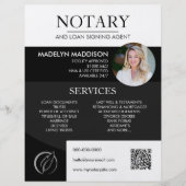 Modern Photo Notary & Loan Signing Agent Flyer | Zazzle