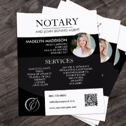 Modern Photo Notary &amp; Loan Signing Agent Flyer