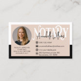 Texas Notary Loan Signing Agent Modern Blush Pink  Business Card