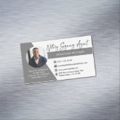 Modern Photo Notary Signing Agent Business Card Magnet (In Situ)